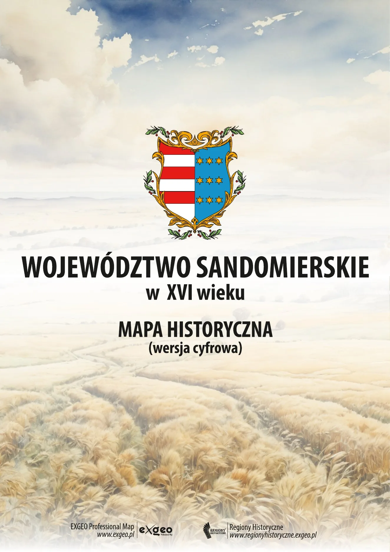 Okładka: Województwo sandomierskie w XVI w. — E-book (e-atlas)