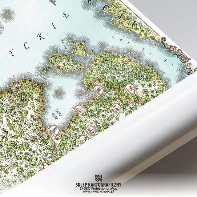 Rzeczpospolita w XVI/XVII w. | Mapa historyczna stylizowana (+ EBOOK)